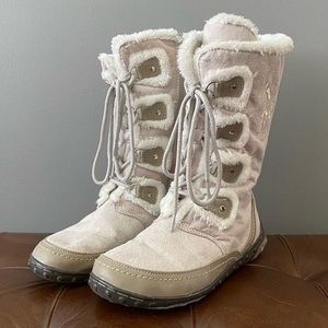 U.S. Polo Assn. 2-Bobcat Off White Suede Fur Boots